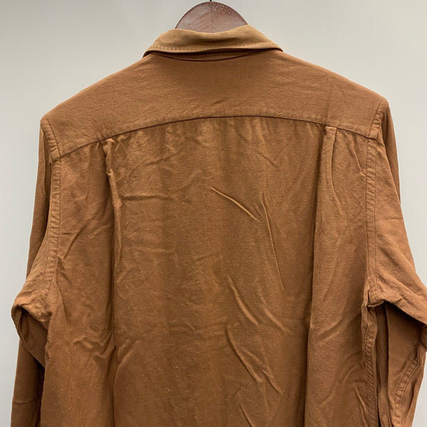 【曜日割引対象外】 ヴィンテージ vintage エルエルビーン L.L.Bean 50's 筆記体タグ レーヨンギャバシャツ  ジャケット ブラウン Mサイズ 201MT-3557 VB