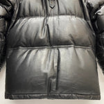 【曜日割引対象外】 ハーレーダビッドソン HARLEY-DAVIDSON レザーダウンジャケット 牛革 ジャケット ブラック Mサイズ 201MT-4498 VB