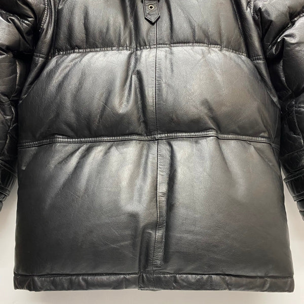 【曜日割引対象外】 ハーレーダビッドソン HARLEY-DAVIDSON レザーダウンジャケット 牛革 ジャケット ブラック Mサイズ 201MT-4498 VB