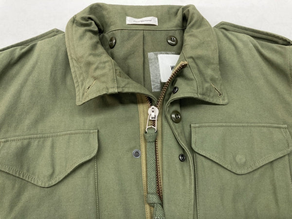 ダブルタップス WTAPS WMILL-65/JACKET. NYCO.SATIN BRDT-JKM01 ミリタリージャケット オリーブ 緑 SIZE 01 ジャケット 無地 カーキ 104MT-1619