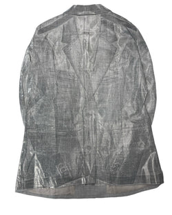 ダブレット doublet 2D PACKAGED 3D CUTTING JACKET SAYS SLOGAN テーラードジャケット ジャケット グレー Mサイズ 101MT-4048