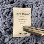 ダイリク DAIRIKU 21SS Flower Pattern Hand Knitting セーター ブルー Fサイズ 201MT-4810