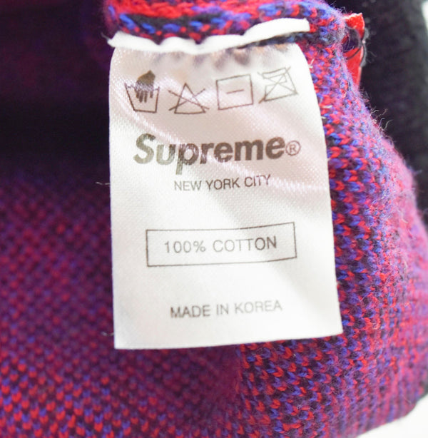 シュプリーム SUPREME 12AW ローズ柄 クルーネック ニット セーター 黒 セーター ブラック Mサイズ 103MT-1184