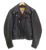ヴィンテージ Vintage 70's 80's BATES ベイツ TALON ZIP ホースハイド ダブルライダース 70年代 80年代 36 ジャケット ブラック 103MT-3364