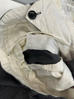 ザクルーキッドテイラー The crooked Tailor コットンリネンパンツ トラウザーズパンツ 黒 ボタンフライ スラックス ブラック 101MB-737