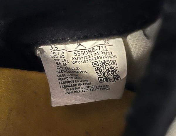 ジョーダン JORDAN NIKE AIR JORDAN 1 RETRO HIGH OG TAXI ナイキ エア ジョーダン 1 レトロ ハイ オリジナル タクシー 555088-711 メンズ靴 スニーカー ホワイト 26.5cm 101sh-2186