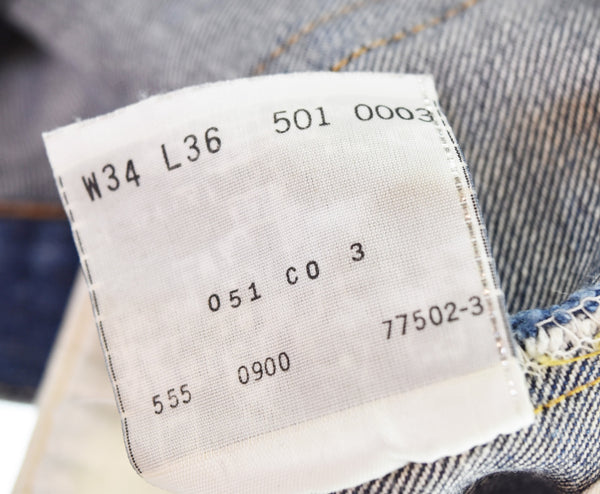 リーバイス Levi's 501XX 55年 復刻 555 バレンシアUSA製 米国製 デニムパンツ 501XX  デニム ブルー 34 103MB-623