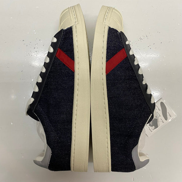 【曜日割引対象外】 シュースマイル SHOE(S)MILE TWOFACE×CSF 大戦デニム メンズ靴 スニーカー ブルー 26cmサイズ 201-shoes1576 VB