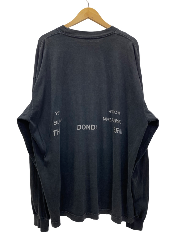 ドンダ DONDA Kanye West Doves Slam L/S T-shirt 長袖カットソー ブラック