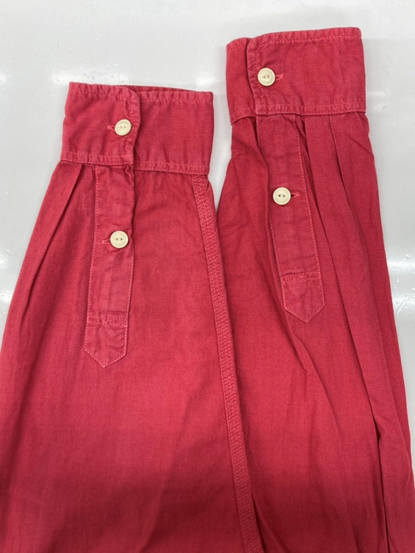 ラルフローレン RalphLauren POLO COUNTRY 90s L/S WORK SHIRT 長袖 ワーク シャツ ボタン ハミルトン社 赤 長袖シャツ 無地 レッド Mサイズ 104MT-2270