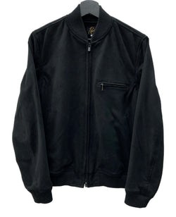 ニードルス Needles OLD オールド BB Jacket Synthetic Suede ベースボールジャケット ブルゾン ボンバージャケット シンセティック スエード ダブルジップ BLACK 黒 ジャケット ブラック XSサイズ 104LT-181