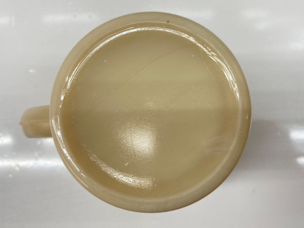 ファイアーキング Fire-King NUTRICIA Cecemel Mug ニュートリシア セセメル マグ 無刻印 フラットボトム Dハンドル USA製 耐熱 マグカップ 黄 その他 ロゴ イエロー 104Z-26