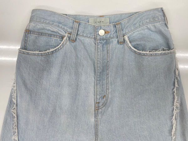 ジエダ Jieda USED LOOSE FIT JEANS ユーズド ルーズ フィット ジーンズ ジップフライ ワイド 青 ロゴ Jie-22S-PT01-A デニム ブルー サイズ 1 104MB-285