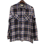 【曜日割引対象外】 ヴィンテージ vintage 60's Weareis gold チェックシャツ 長袖シャツ ブルー Mサイズ 201MT-4269 VB