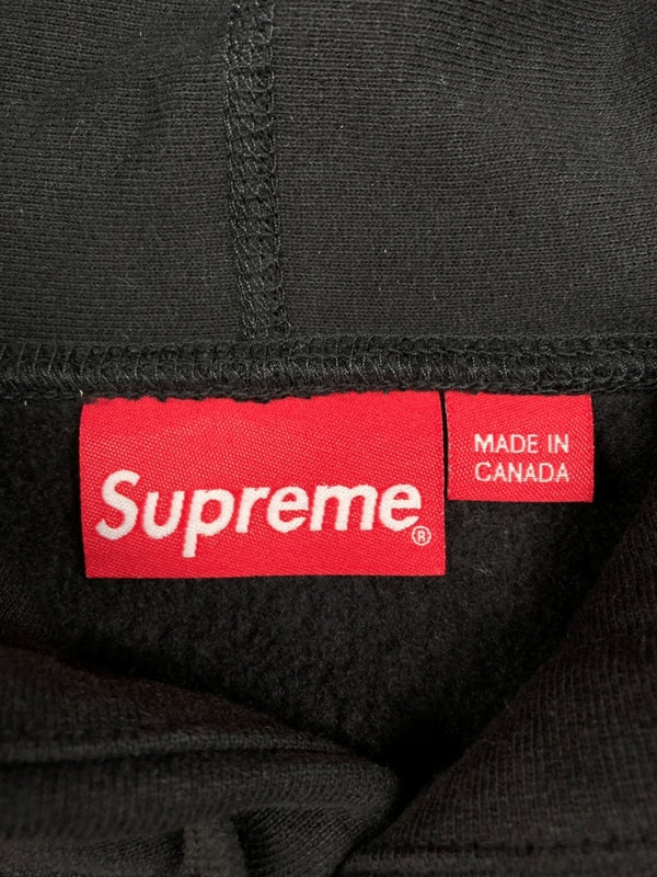 シュプリーム SUPREME 23AW Box Logo Hooded Sweatshirt ボックス ロゴ フーディー スウェット シャツ プルオーバー 裏起毛 黒 パーカ 刺繍 ブラック XLサイズ 104MT-1780
