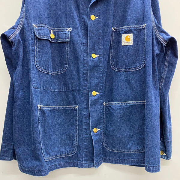 【曜日割引対象外】 カーハート Carhartt ミシガンチョアコート デニム カバーオール ジャケット ブルー 201MT-4495 VB