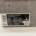 ナイキ NIKE AIR JORDAN 4 RETRO SE FQ7928-001 メンズ靴 スニーカー グレー 27.5cmサイズ 201-shoes1289