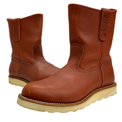 【曜日割引対象外】 レッドウィング RED WING ペコスブーツ オロラセット 8866 メンズ靴 ブーツ ペコスタイプ ブラウン 26cmサイズ 201-shoes1589 VB