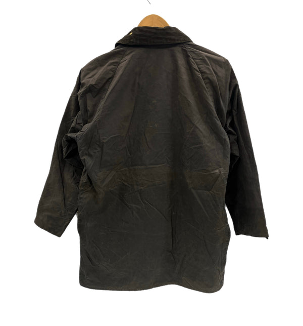 バブアー BARBOUR 90's 90年代 3ワラント BEAUFORT ビューフォート ワックス コットン オイルドジャケット ハーフコート VINTAGE ヴィンテージ A155 C38 ジャケット ネイビー 101MT-5339