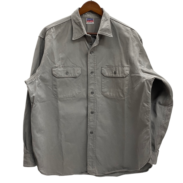 【曜日割引対象外】 ヴィンテージ vintage 50's 60's BIGMAC PENNEYS アーミークロス ワークシャツ 長袖シャツ グレー 201MT-4381 VB