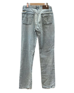 ダブルアールエル RRL DENIM PANTS デニム パンツ ボタンフライ ジーパン ジーンズ USA製 Ralph Lauren インディゴ 青 ロゴ デニム ブルー 34/36 104MB-230