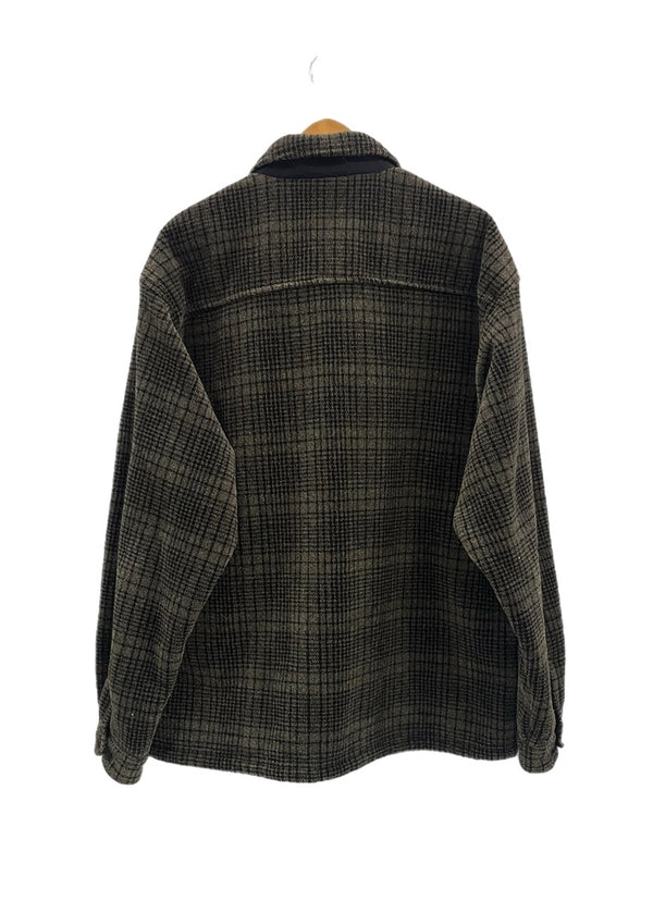 パタゴニア PATAGONIA 98年製 90s 90's USA製 ultra plush over shirt ウルトラプラッシュオーバーシャツ フリースジャケット チェック柄 XL ジャケット グレー 101MT-4803