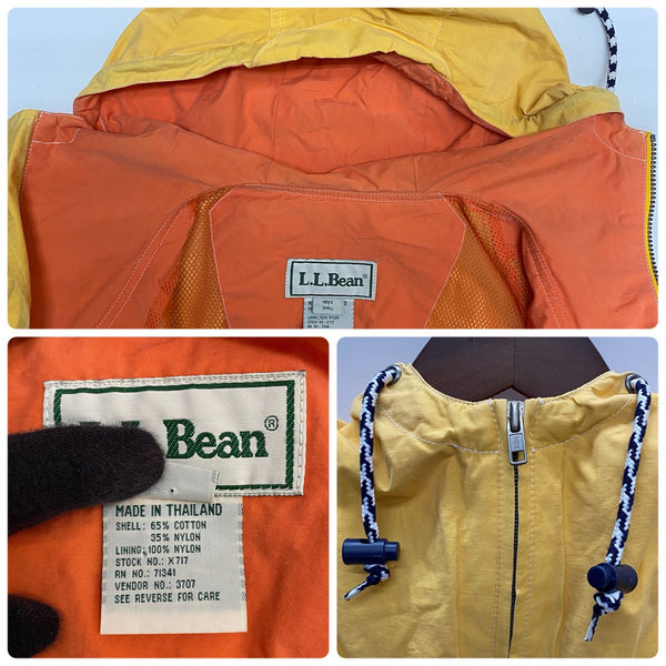 【曜日割引対象外】 エルエルビーン L.L.Bean 70's 80's マウンテンパーカー ナイロンジャケット X717 ジャケット イエロー Sサイズ 201MT-4299 VB