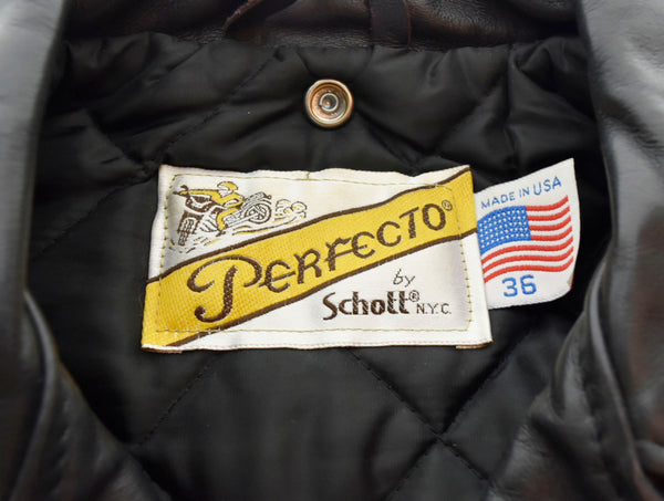 ショット SCHOTT 80s 後期 USA カウハイド ダブルライダースジャケット 黒 118 36 ジャケット ブラック 103MT-1676