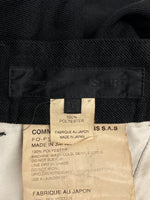 コムデギャルソン COMME des GARCONS SHIRT UTILITY PANTS ユーティリティ パンツ ジップフライ スラックス ズボン 黒 無地 FO-P505 ボトムスその他 ブラック XSサイズ 104MB-383