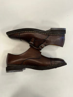 バーウィック Berwick ストレートチップ ダブルモンクストラップシューズ Vibramソール 5245 メンズ靴 ローファー ブラウン サイズ7 101sh-2249