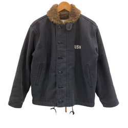 ヒューストン HOUSTON NAVY DEPARTMENT ネイビーデパートメント US NAVY USN N-1 デッキジャケット Military ミリタリー SX65913 38 ジャケット ネイビー 101MT-5019