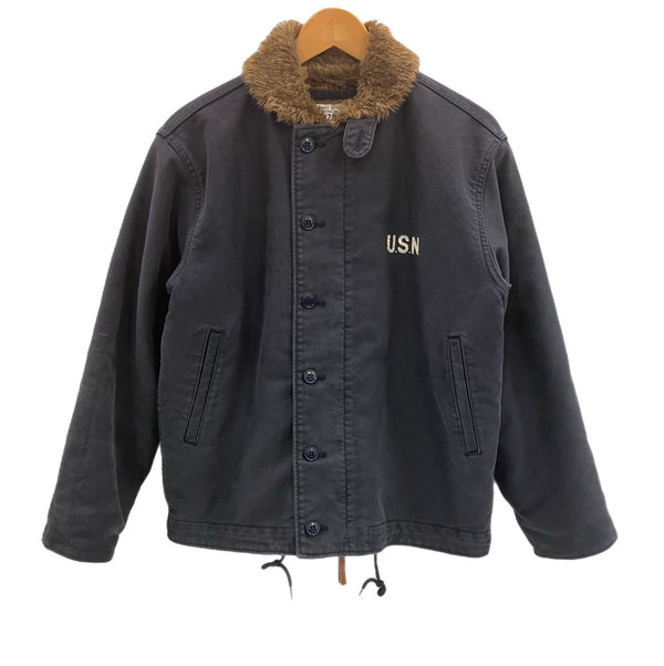 ヒューストン HOUSTON NAVY DEPARTMENT ネイビーデパートメント US NAVY USN N-1 デッキジャケット Military ミリタリー SX65913 38 ジャケット ネイビー 101MT-5019
