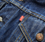 リーバイス Levi's 70's 4th 70505 0217 ケアタグ 付き スモールe small e 濃紺 DENIM TRUCKER JACKET デニム トラッカー ジャケット 44 ジャケット ブルー 103MT-3204