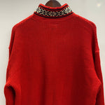 【曜日割引対象外】 グルービンハイ The GROOVIN HIGH ニット セーター レッド 2XLサイズ 201MT-4644 VB