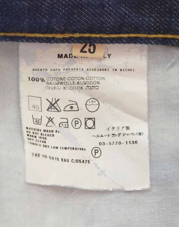 ヘルムートラング HELMUT LANG 90s～00s CLASSIC DENIM SLIM CUT 90's～00’s クラシックデニム スリムカット 濃紺 デニム ネイビー 25 103MB-472