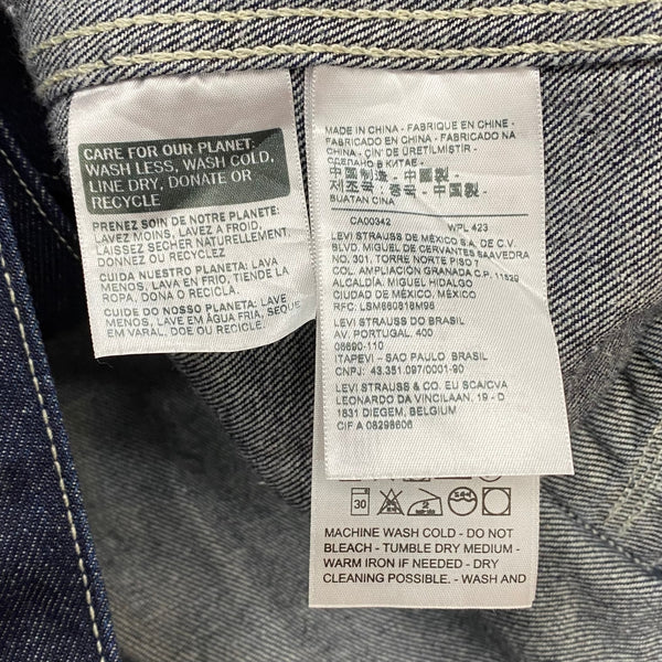 リーバイス レッド Levi's  RED カバーオール マルチポケット ジャケット ネイビー Sサイズ 201MT-4587