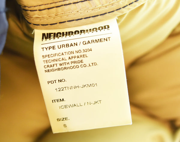 ネイバーフッド NEIGHBORHOOD 12AW ICEWALL/N-JKT アイスウォール フード付きダウン アウター 122TNNH-JKM01 ジャケット ネイビー Sサイズ 103MT-3344