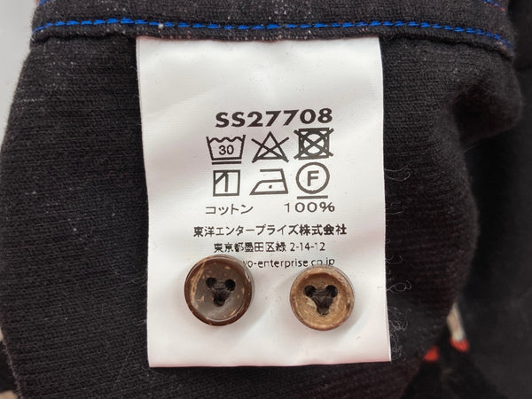 サンサーフ SUN SURF コーデュロイ ボタンダウン 細畝 総柄 L/S CORDUROY SHIRT 119BLK SS27708 長袖シャツ 総柄 ブラック Lサイズ 104MT-2314