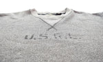 ラルフローレン RalphLauren POLO JEANS 00's 霜降り グレー 前V スウェット OLD U . S . R . L . コットンポリ スウェット グレー LLサイズ 103MT-3263