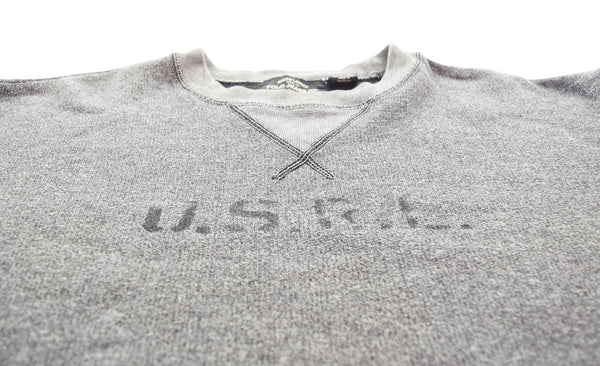 ラルフローレン RalphLauren POLO JEANS 00's 霜降り グレー 前V スウェット OLD U . S . R . L . コットンポリ スウェット グレー LLサイズ 103MT-3263