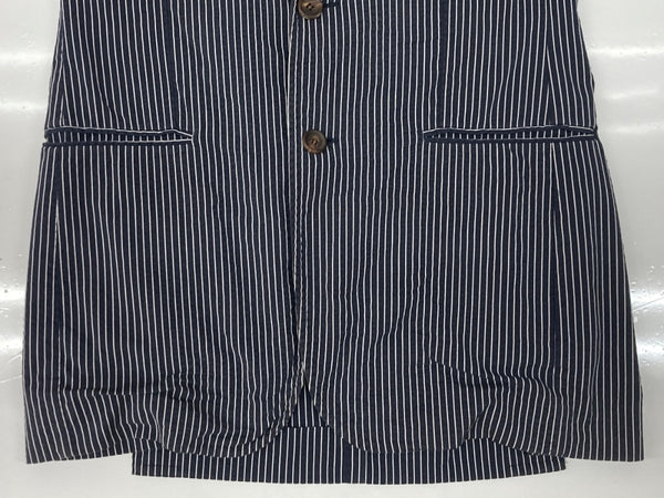 スティレラティーノ STILE LATINO TAILORED JACKET テーラード ジャケット シングル ブレザー 紺 サイズ 44 ジャケット ストライプ ネイビー 104MT-2134
