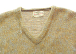 ヴィンテージ Vintage 60s~70s ARROW アロー Vネックモヘアニット 毛足長 ヴィンテージ 60's 70's セーター ベージュ Lサイズ 103MT-2425