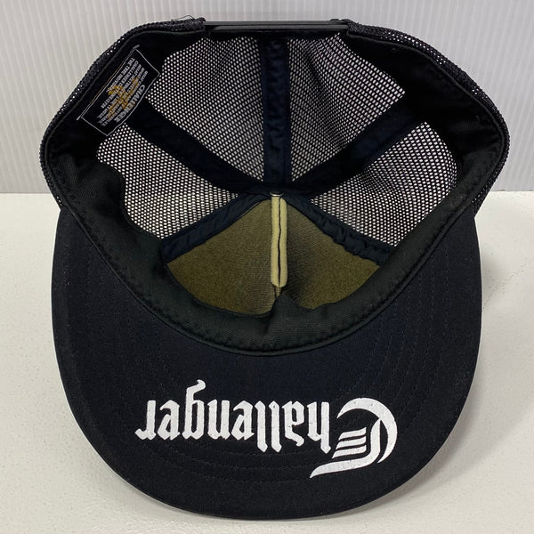 【中古】チャレンジャー CHALLENGER メッシュキャップ 帽子 メンズ帽子 ブラック フリーサイズ 201goods-555