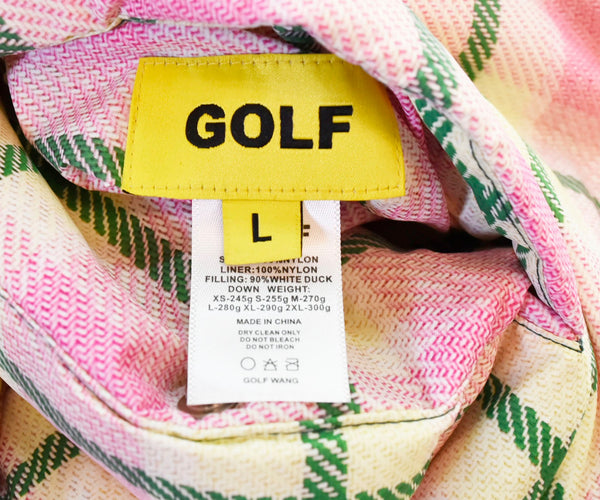 ゴルフワン GOLF WANG ロゴ プリント ベスト 緑 ベスト グリーン Lサイズ 103MT-1492