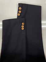 ジェイプレス J.PRESS TAILORED JACKET テーラード ジャケット NEW ENGLAND MODEL 金ボタン ブレザー 黒 021-5-BZ-OV サイズ C94-W80-T175 A6 ジャケット 無地 ブラック 104MT-1779