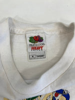 ヴィンテージ vintage 00’s 00s Fruit of the Loom FARFUGNOOKIE CAR 四十八手 車 エロT US古着 Tシャツ ホワイト Mサイズ 101MT-3729