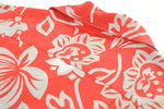 ヴィンテージ Vintage 60s 70s Tahitian アロハシャツ シャークカラー 半袖シャツ レッド Lサイズ 103MT-3129