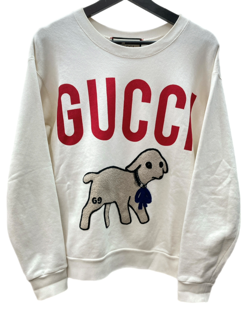 グッチ GUCCI 19AW Lamb Patch Sweatshirt ラム パッチ スウェット