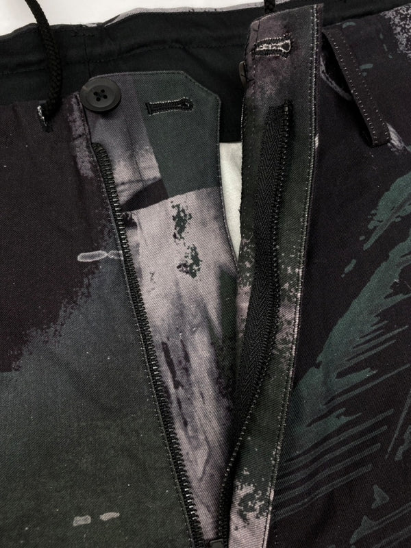 ヨウジヤマモト Yohji Yamamoto BLACK Scandal 22SS 女囚さそり701号 さそり WAIST STRING PANTS ワイド パンツ 梶芽衣子 東映 総柄 HG-P23-054 ボトムスその他 マルチカラー サイズ 1 104MB-335