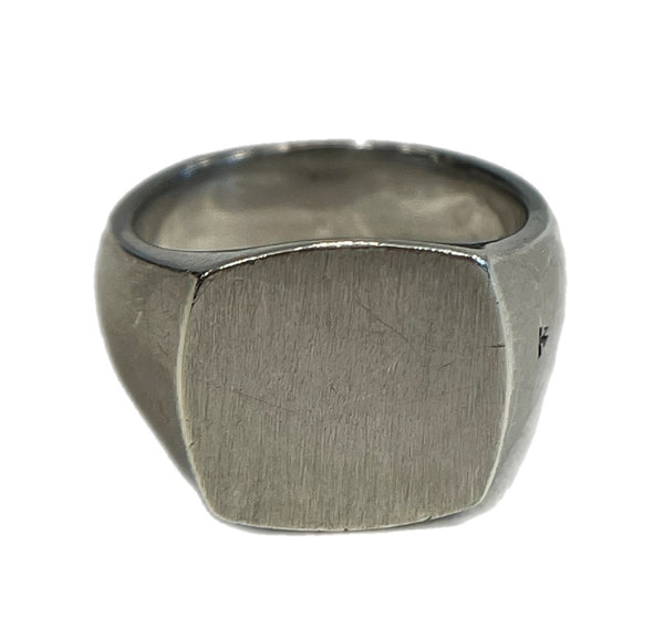 トムウッド TOMWOOD Cushion Satin クッションサテンリング シグネットリング 印台 925刻印 　 メンズジュエリー・アクセサリー 指輪・リング シルバー 101goods-174